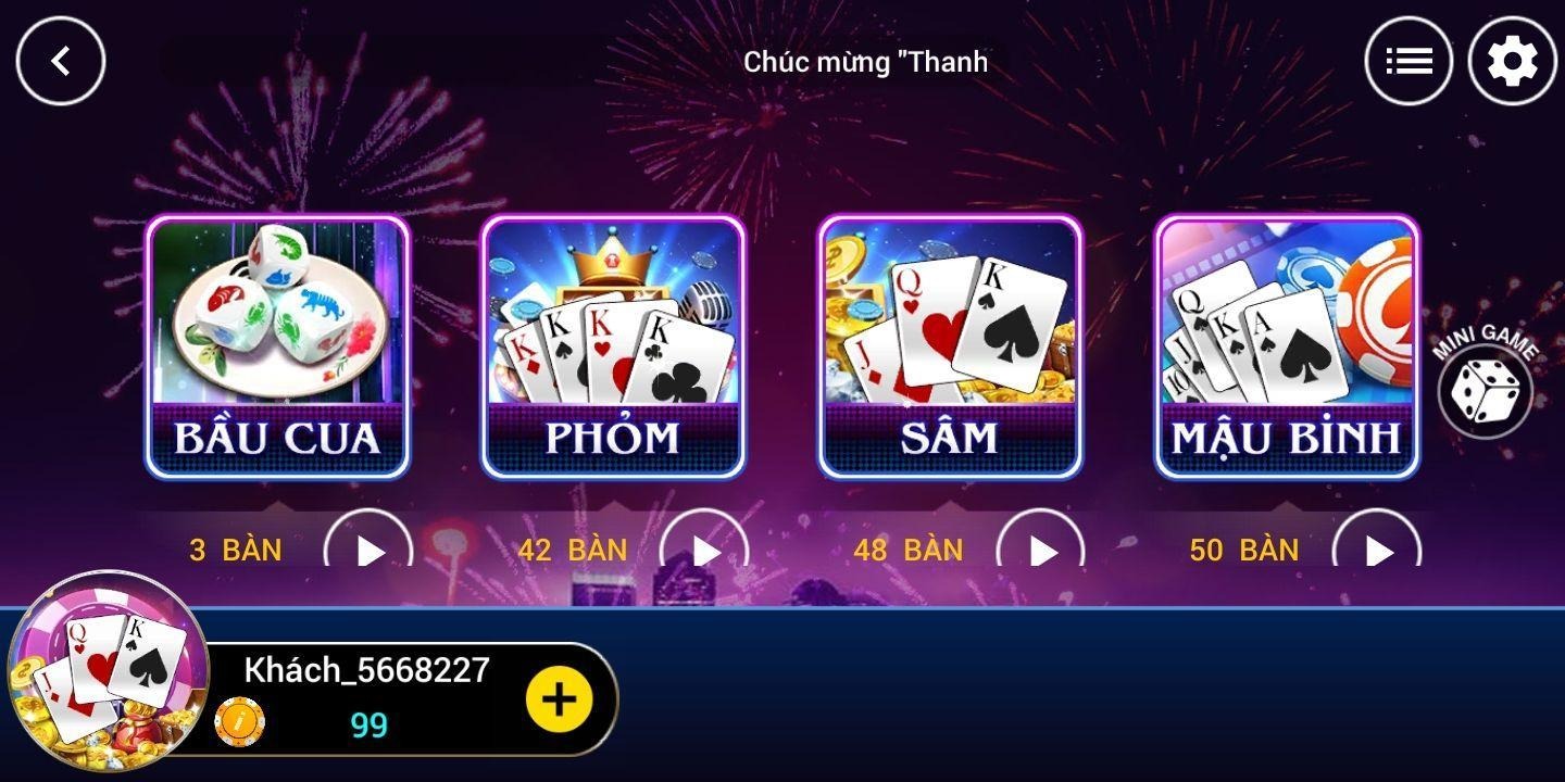 Chơi đánh bài đổi thưởng cần lựa chọn trò chơi sở trường
